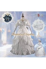 Identity V Bloody Queen Mary Promised Day White Wedding Gown Cosplay Costume